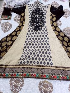 Black And Beige Kurta