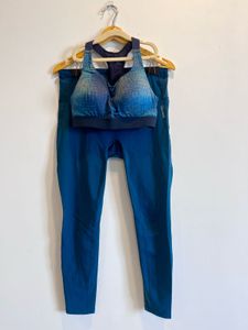 Athletic Sports Bra and Track Pants Combo (M)