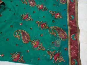 Elegant Saree With Stitched Blouse &amp; Chaniya