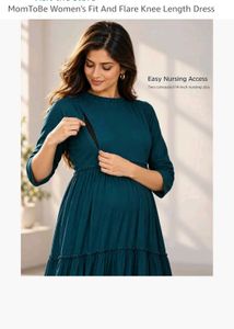 Tiered Maternity Maxi Dress
