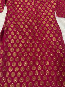 Elegant Pink &amp; Gold Kurta