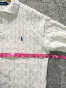 Yale Cable Knit Polo Sweater