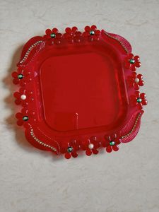 Decorative Plastic Plate For Festival