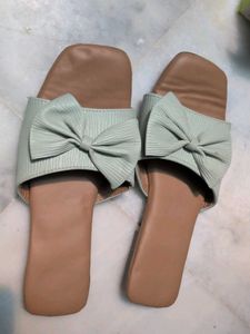 Flat Green Slipper