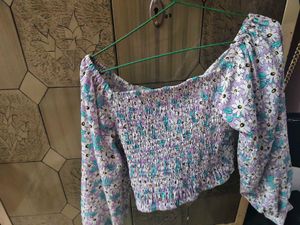 floral crop top