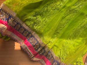 Saree With Lehanga Set