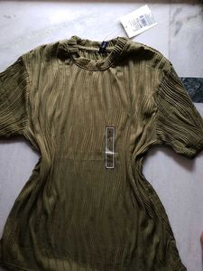 Olive Green Textured Top