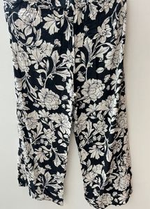 floral print cottom pants