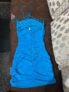 Blue Bodycon Mini Dress