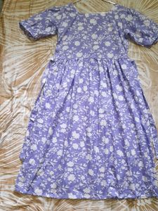 Purple Floral Dress