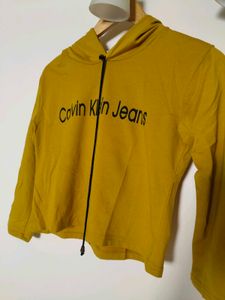 Calvin Klein Jeans Yellow Hoodie