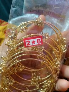 Elegant Gold Bangles Set