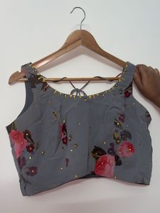 Floral Print Crop Top &amp; Skirt Set