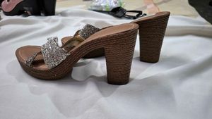 Sparkling Glitter catwalk Block Heels