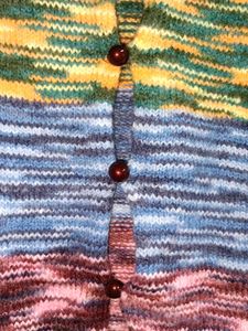 Trendy Winter Cropped Cardigan Sweater Multicolour