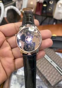 Stylish Watch with World Map Dial