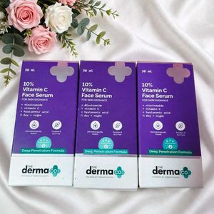 Pack of 3 The Derma Co. 10% Vitamin C Face Serum