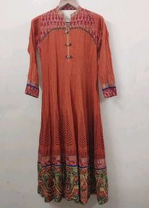 Beautiful Orange Ethnic long