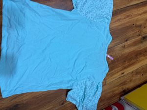 Cute Blue Graphic T-Shirt