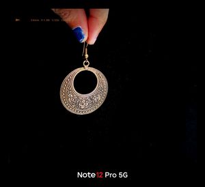Boho Chic Etched Hoop Earrings