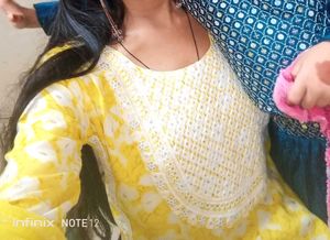Yellow Ethnic Kurta Set with Dupatta