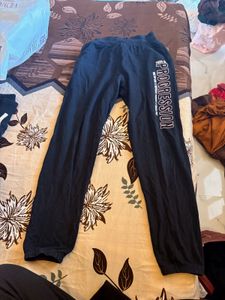 Black Progression Printed Track Pants