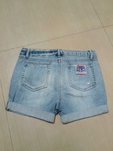 Light Wash Denim Shorts