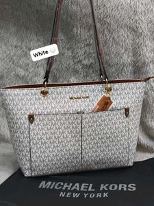 Michael Kors Denim Blue Pocket Tote Bag