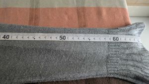 Grey Cable Knit Top