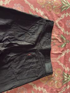 LEVIS - Wide Leg Black Denim Jeans