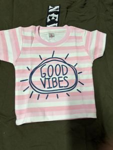 Cute "Good Vibes" Striped Outfit