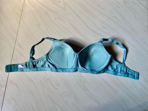 Comfortable Padded Blue Bra