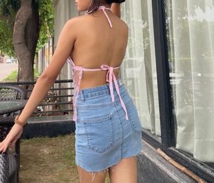 Sparkling Floral y2k  Halter Top