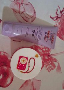 Berry Bright Sunscreen SPF 50 And plum gel cream