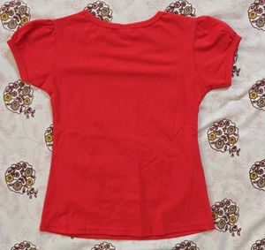 Disney Princess Red T-Shirt &amp; Shorts Set