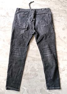 Men's Distressed Charcoal grey Jeans