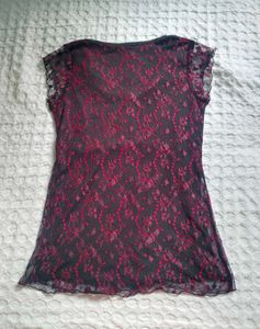 Combo Y2K lace v-neck top and bag