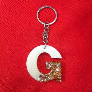 G Initial Keychain