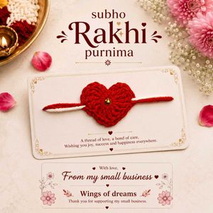 Handmade Heart Rakhi