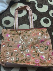 Embroidered Tote Bag
