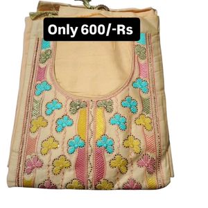 Beautiful colour Cotton suit with dupatta