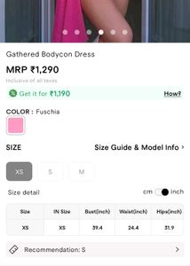 Fuchsia Gathered Bodycon Party Dress