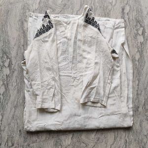 Embroidered Cotton Tunic Top
