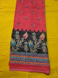 Vibrant Floral Print Dress meterial
