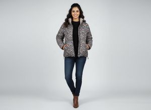 Floral Print Padded Jacket