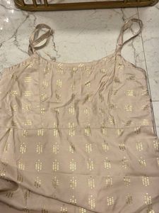 Elegant Gold Print Blouse