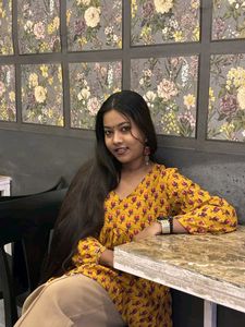 Beautiful Yellow Printed Kurta