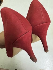 Red Heels with Bow