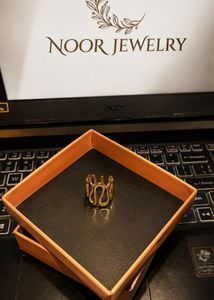 Unique Gold Tone Statement Ring