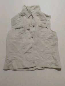 y2k beige vest